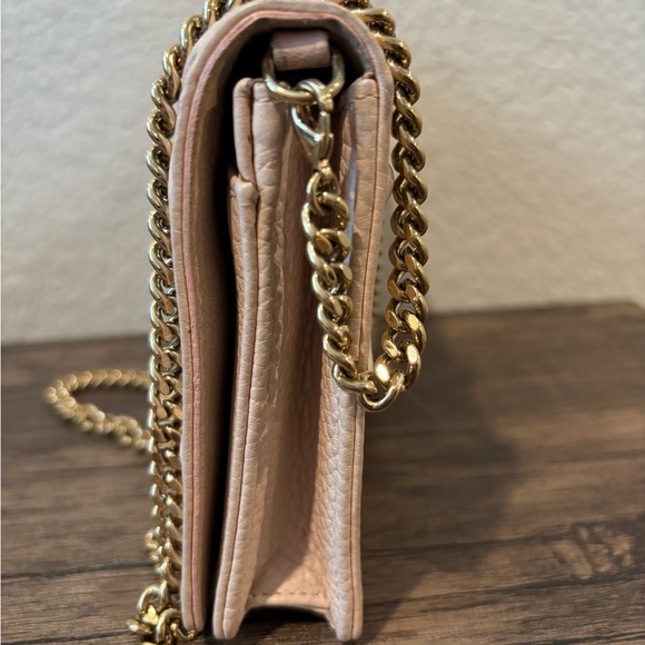 Christian Dior Beige Blush Diorama Wallet on Chain Crossbody Shoulder Bag - Picture 3 of 14